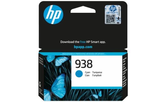 HP 4S6X5PE(938) High Yield Cyan Ink Cartridge (Original)