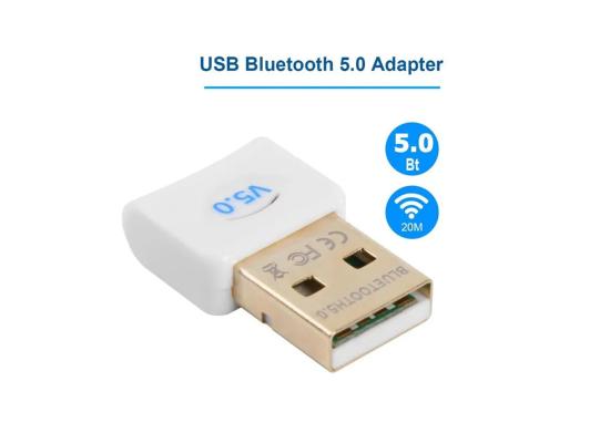 USB V5.0 Bluetooth Wireless Adapter Receiver Mini USB Bluetooth Dongle 5.0 Receiver for Computer PC
