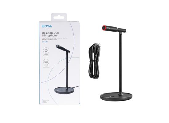 BOYA BY-CM1 USB Microphone,Noise-Cancelling Condenser Computer Microphone Plug&Play for Live Streaming, Podcasting, Vocal Recording,Video Conference Compatible with Windows/Mac