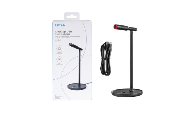 BOYA BY-CM1 USB Microphone,Noise-Cancelling Condenser Computer Microphone Plug&Play for Live Streaming, Podcasting, Vocal Recording,Video Conference Compatible with Windows/Mac