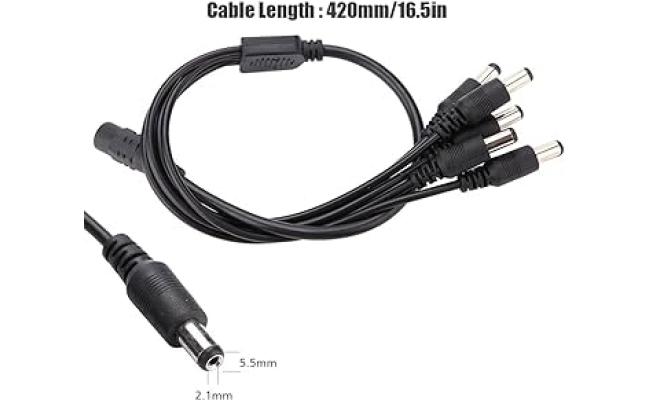Laptop Charger CABLE DC hole TO 5DC needle CABLE 0.5m