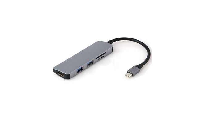 HUB TYPE-C TO HDMI/2*USB3.0/SD/TF(5*1)