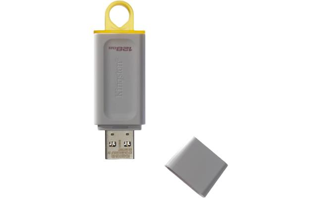 Kingston DataTraveler Exodia 128GB USB 3.2 Flash Drive - White