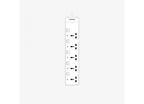 LINCOMN POWER STRIP 4 OUTLET + 4SWITCH+3USB 1.6M