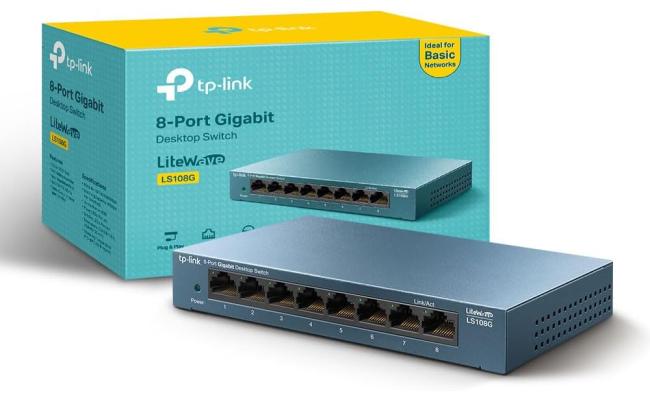 LS108G 8-Port 10/100/1000Mbps Desktop Network Switch