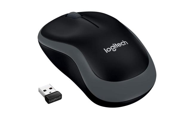 Logitech M185 Wireless Mouse Ambidextrous USB PC / Mac  - Grey