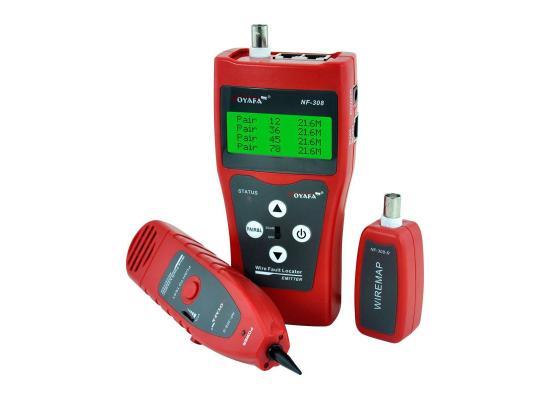 NOYAFA NF-308S Wire Fault Locator, a Network/Telephone wire/Coaxial Cable Tester or RJ45, RJ11 and RJ12