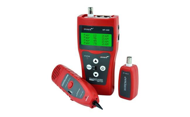 NOYAFA NF-308S Wire Fault Locator, a Network/Telephone wire/Coaxial Cable Tester or RJ45, RJ11 and RJ12
