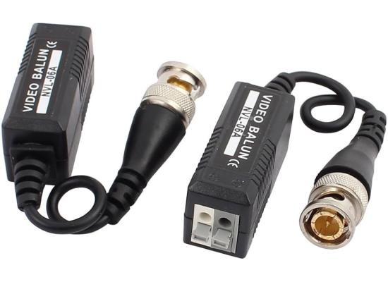 Balun For Camera NVL-06A CCTV VIA Twisted One Channel UTP CAT5 Cable Passive Video Balun Transceiver Support : 300m