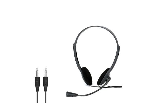 STEREO PC HEADSET, WORK WITH COMPUTER, LAPTOPS WITH  (3.5MM)*2  JACK 