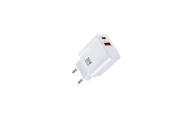 REMAX REMINE 30W QC+PD FAST CHARGE 2 PORT OUTPUT 1X TYPE C +1XUSB-A