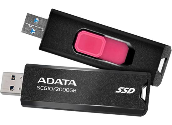 ADATA SSD External SD610 2 TB COLOR BOX BLACK/RED