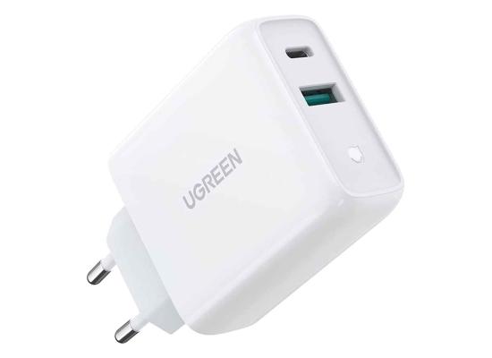 UGREEN-60468 38W USB C WALL CHARGER EU 2 PORT PD FAST 1XUSB C , USB-A