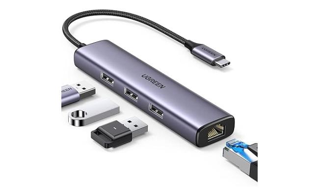 UGREEN USB-C TO 3XUSB 3.0 HUB TO 5Gbps +RJ45-1000