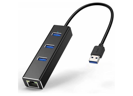 Converter USB TO LAN  AND 3 USB POTS