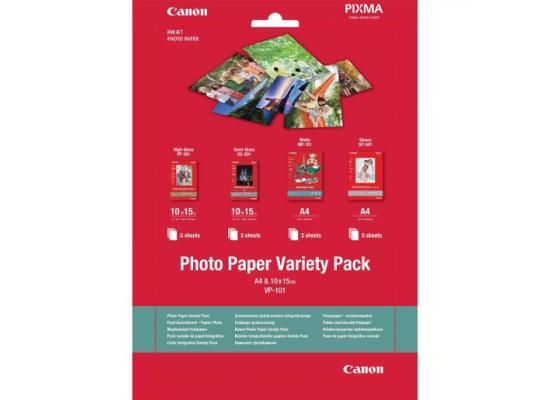 Canon VP-101 PHOTO PAPER VARIETY PACK 4X6 AND A4 20 SHEET