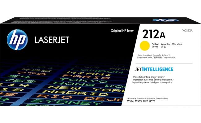 HP 212A Yellow Original LaserJet Toner Cartridge(W2122A)(Original)