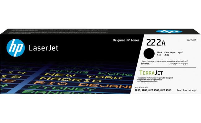 HP 222A Black Original LaserJet Toner Cartridge(W2220A)(Original)