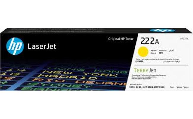 HP 222A Yellow Original LaserJet Toner Cartridge(W2222A)(Original)