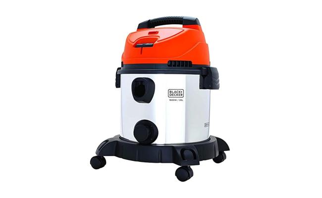 BLACK & DEKER 1400 WATT 20L WET AND DRY TANK DRUM VACUM CLEANER ORANGE / BLACK WDBD20-B5