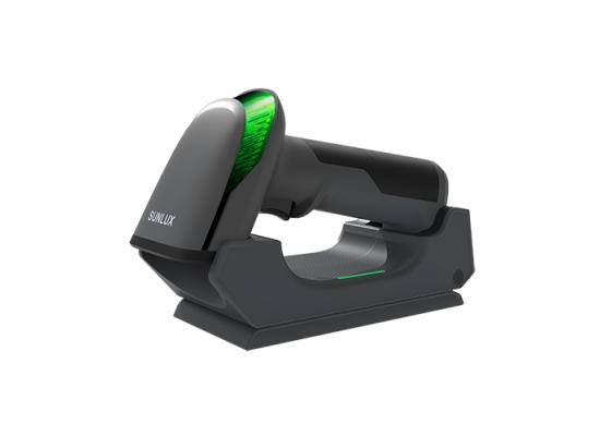 SUNLLUX WRLS 2D-BARCODE SCANNER BLACK RED-LED, RAM,1D,2D MOBILE PAYMENT 640X480 PIXEL