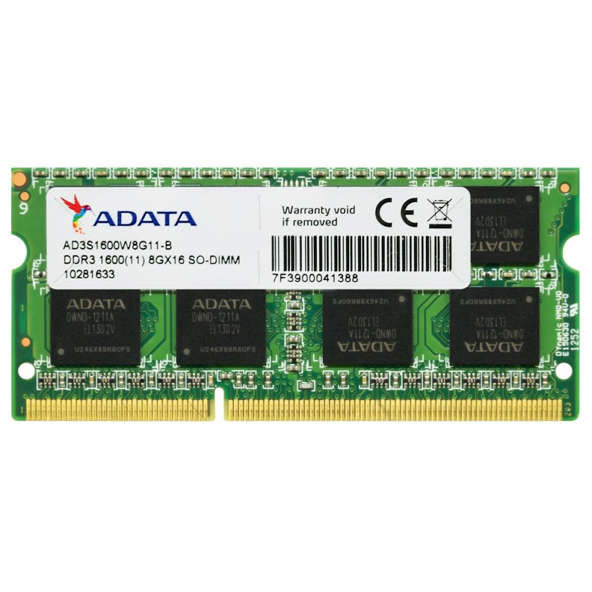 Купить оперативную память для ноутбука 16 гб. Оперативная память ADATA ddr3 8 GB 1600 11. ADATA ddr3 ad73i1c1674ev 1x4 ГБ. Ad3s 1600w4g11b ddr3 1600(11) 4gx8 so-DIMM. ОЗУ ddr3 8gb 1600mhz.