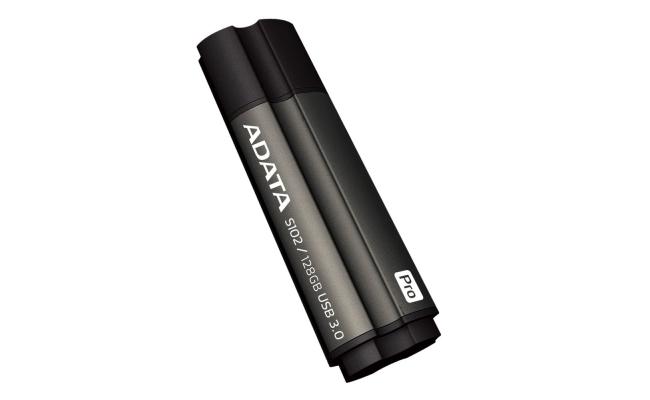 ADATA S102 Pro Flash Drive 128GB Ultra Fast USB 3.0 Read Speed 100 MB/s, Grey
