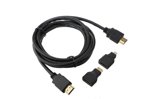 Cable 3 In 1 HDMI To HDMI/Mini HDMI/Micro HDMI