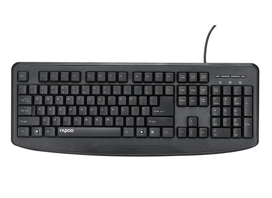 Rapoo Keyboard Wired USB NK2500-Black Spill-Resistant