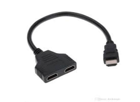 Adapter Cable HDMI Male to Dual HDMI Female Y