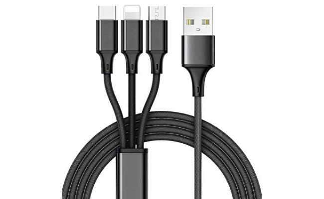 3 in 1 unicersal cable charge usb 2.0 to ligtning & micro usb& usb3.1 type-c
