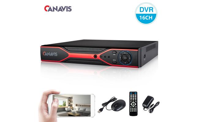 16ch Dvr Support A 4tb hard Disk, Support Function Of Cloud, Voice Intercom, Support HDMI, 12v/2a Power Supply;Coding Ability: 16ch Cif Real-Time Black"