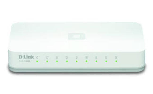 D-Link DGS-1100-08P 8-Port  POE Gigabit Easy Desktop Switch