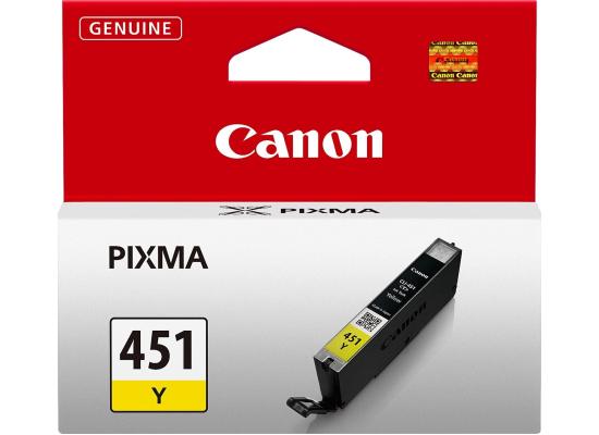 Canon Ink Cartridge, Yellow CLI-451Y (Original)
