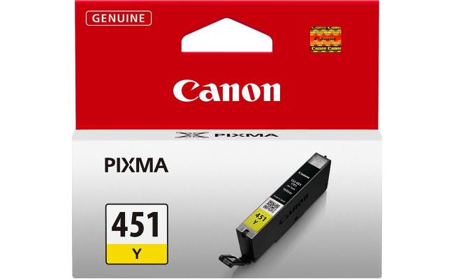 Canon Ink Cartridge, Yellow CLI-451Y (Original)