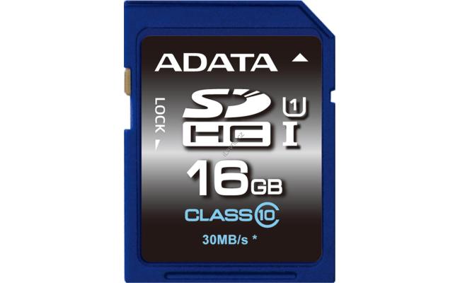 ADATA SDHC Memory Card Class 10 UHS-L Premier (16GB)