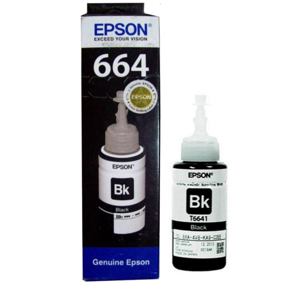 Epson T6641 Black Ink Bottle 70ML (Original)