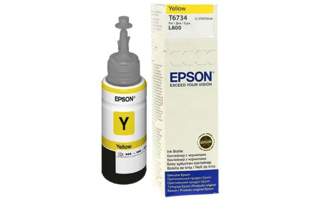 Epson T6734 Ink Bottle Yellow (Original)