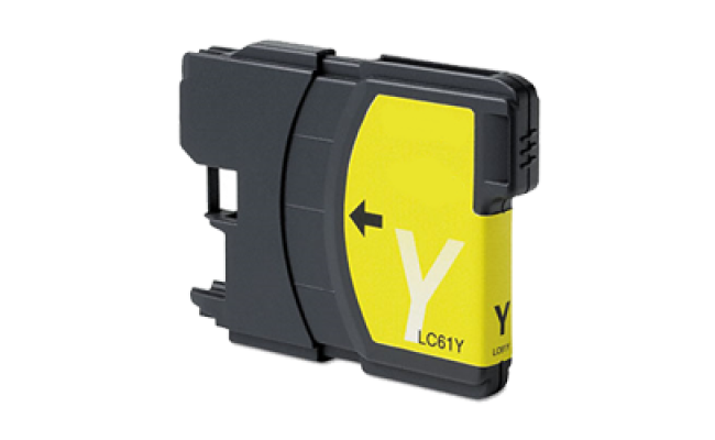 Brother LC61Y Inkjet Cartridge Yellow Compatible