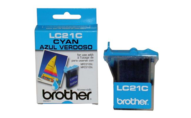 Brother Ink LC-21 Cyan  (Original)