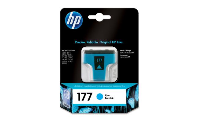 HP C8771HE (177) Cyan Ink Cartridge (Original)