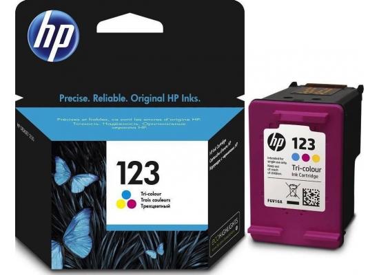 HP 123 TRI-Color Original Ink Cartridge (F6V16AE) (Original)